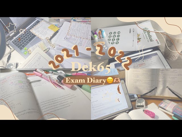 •˖🌟* เตรียมตัวสอบ1ปี Tcas65 My Exam diary #dek65 #studygram ꔛ✌🏻♡.(ติดทันตะ ฬ แล้วค่า;-;)