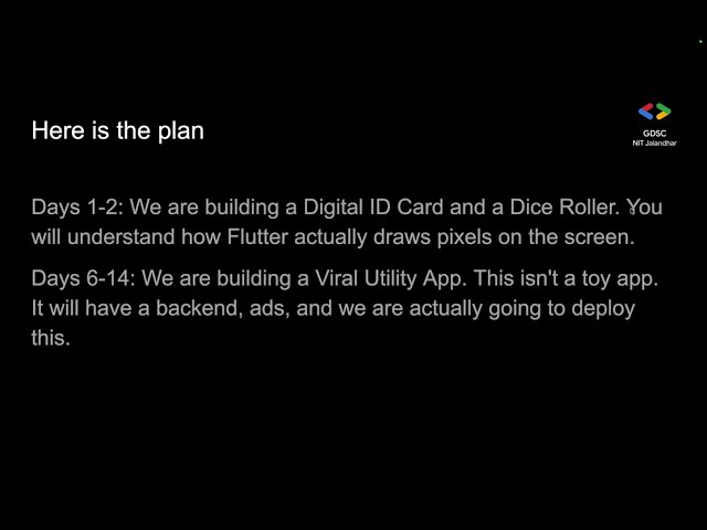 Complete Flutter Bootcamp Day 1 @ GDGC NITJ: Impeller, The 3 Trees & Building a Digital ID Card
