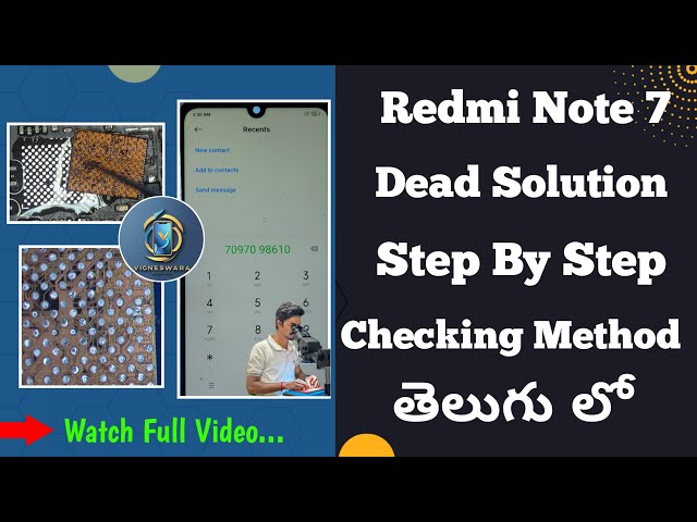 Redmi Note 7 Dead Solution Step By Step in Telugu