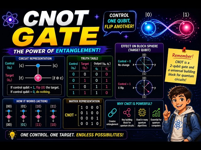 Lecture 11# CNOT Gate Made Easy | Quantum Computing Fundamentals