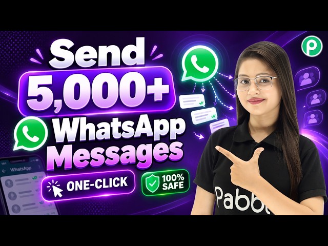 Send 5,000+ WhatsApp Messages in One-Click! ⚡ (100% SAFE)