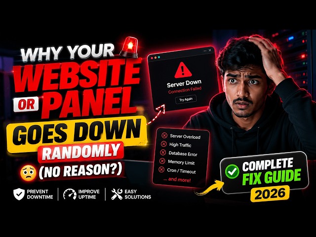 🚀 Why Your Website or Panel Goes Down Randomly (No Reason?) | Complete Fix Guide 2026