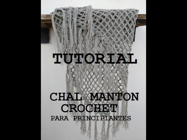 Beginner Crochet Shawl. Step-by-Step Tutorial.