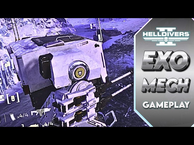 EXO SUIT Battle GAMEPLAY in #helldivers2 | Mecha Stratagem Power | Helldivers 2 GAMEPLAY 12
