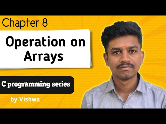 🚀 Master All Array Operations in C — Beginner to Pro! Insert, Delete, Search & more #lecture8