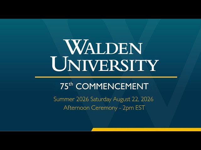 Summer 2026 Saturday Afternoon Commencement Ceremony