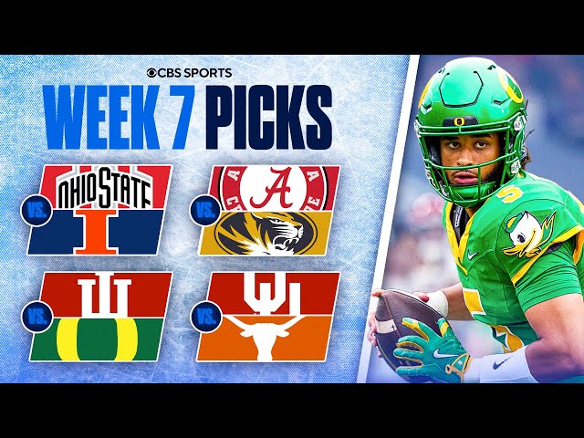 Picks for EVERY Top 25 game in College Football [Full Week 7 Predictions]