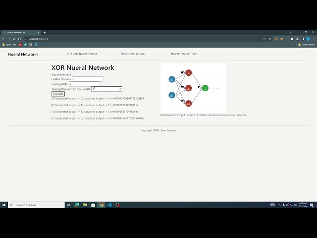 Neural networks with Node.js and Express.js.