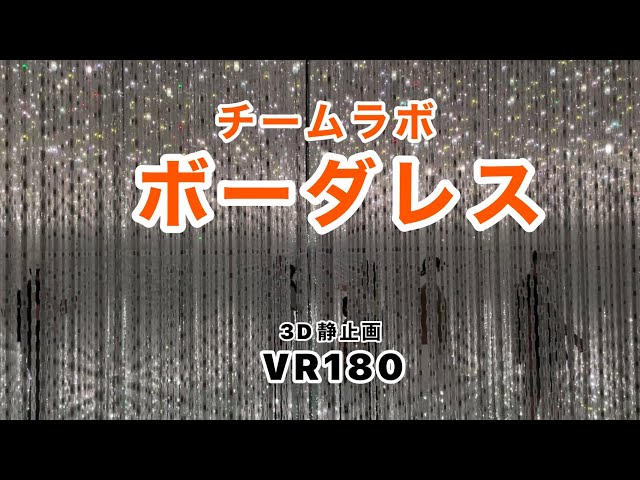 ３D静止画で見るチームラボボーダレス(VR180)