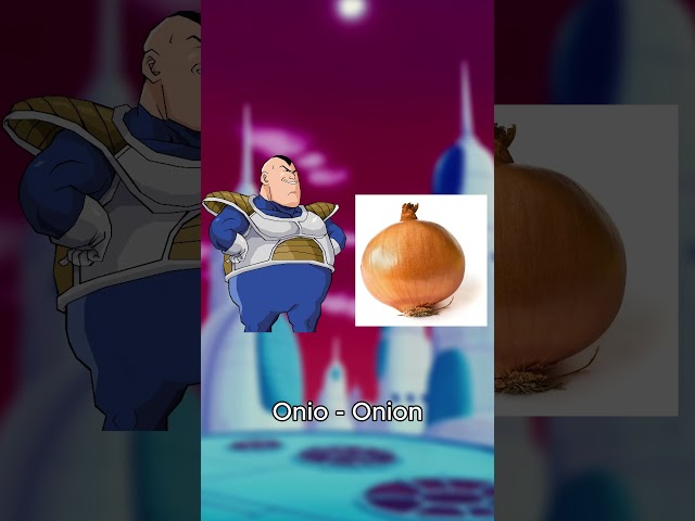 Every saiyans vegetable name?