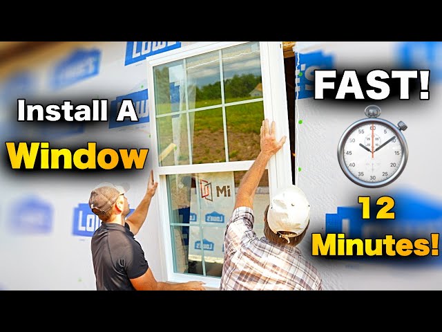 How To Install A Window In 12 Minutes! - Beginners Guide