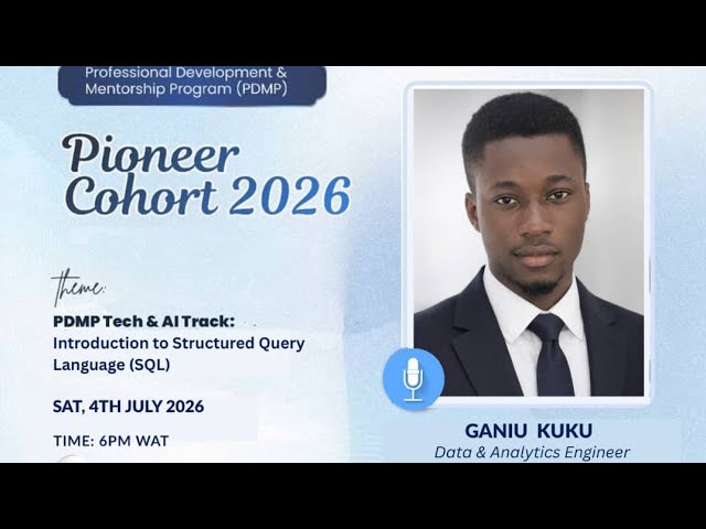 2026 PDMP: Introduction to SQL (Part 1) 