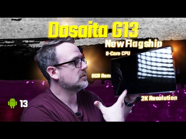 Flagship Dasaita G13 - Double Din Car Android Head Unit - Tiltable 2K Screen - Android 13 - 8gb RAM