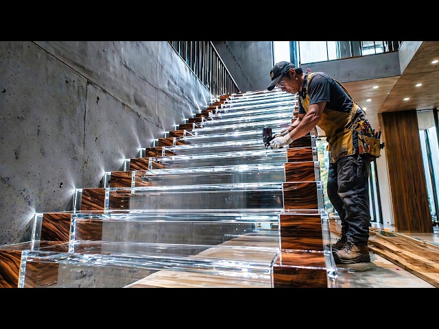 The Full Process of Turning Dead Wood into a $100,000 Resin Staircase