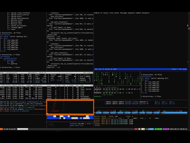 Hacking screen