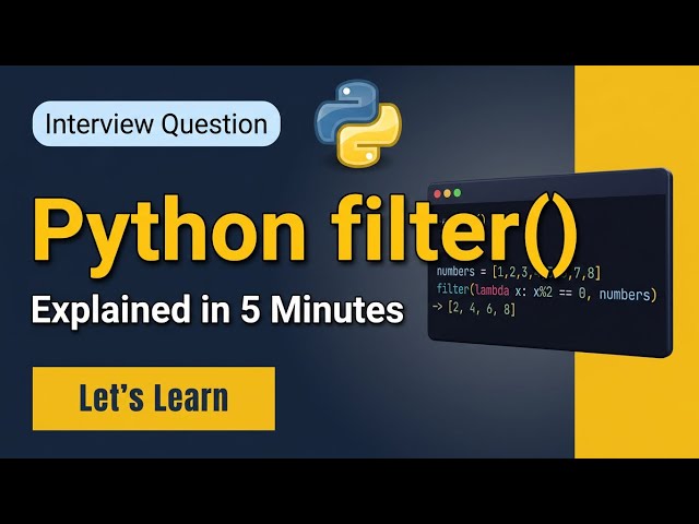 Master Python filter() Function in 5 Minutes