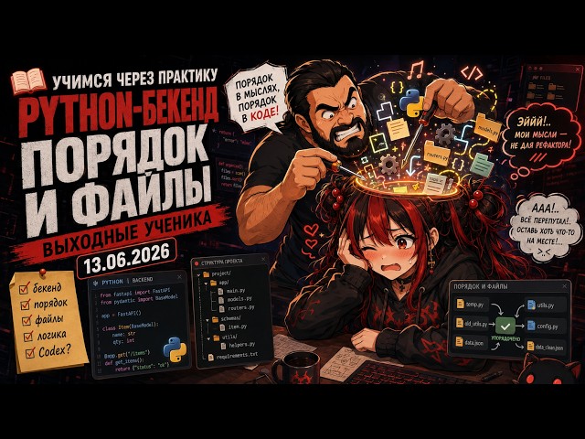 📚 Учимся через практику: Python-бекенд, порядок и файлы — Выходные ученика (13.06.2026)