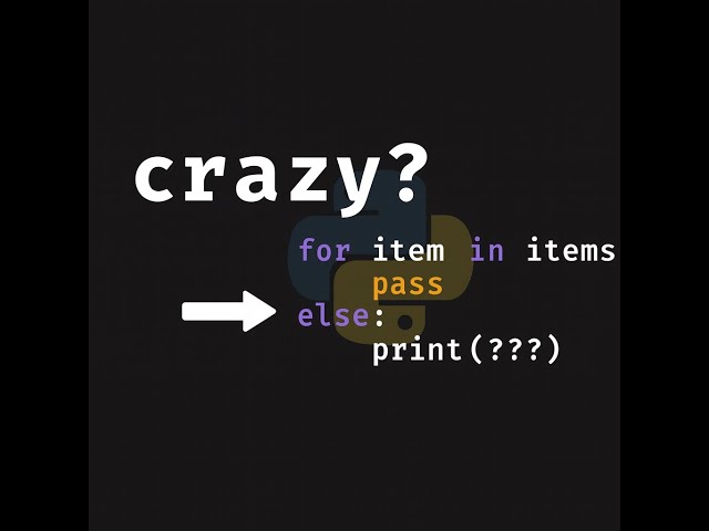 Crazy Python? for-else Explained in 5 Minutes. #pythoncoding #pythoninhindi #coding