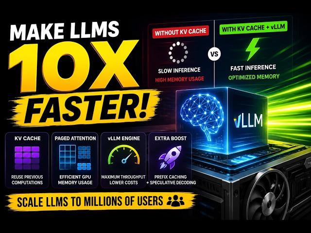 Make LLMs 10X Faster! KV Cache, Paged Attention & vLLM Explained