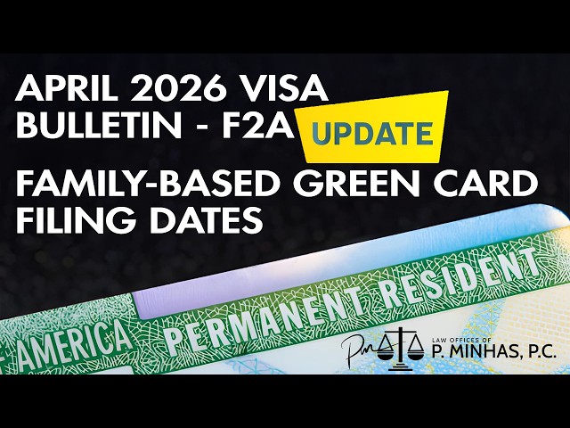 APRIL 2026 NVC VISA BULLETIN | FAMILY BASED GREEN CARD | DATES FOR FILING