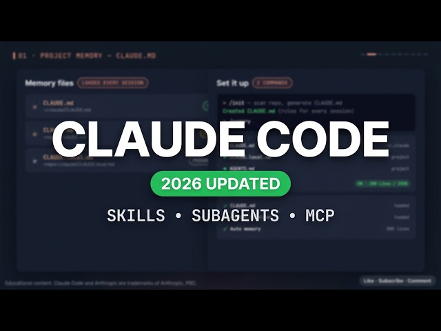 Claude Code Advanced Tutorial: CLAUDE.md, Skills, Subagents, Hooks & MCP (2026)