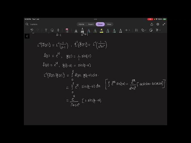 Laplace Transformation_Convolution theorem Problem