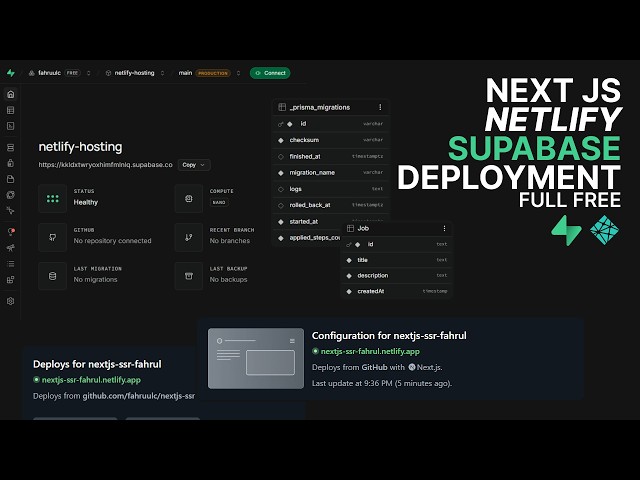 HOW TO HOST A FULL-STACK NEXT.JS PROJECT ON NETLIFY AND SUPABASE FOR FREE: LATEST 2026
