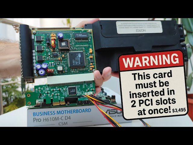 Testing a Rare (and HUGE) 1998 Intergraph 3D Accelerator on a Modern PC!