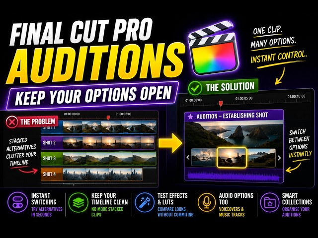 Final Cut Pro Auditions Explained   Keep Your Options Open