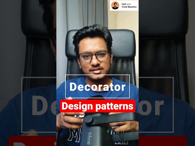 Decorator Pattern Explained: Add Functionality On-the-Fly! #designpatterns
