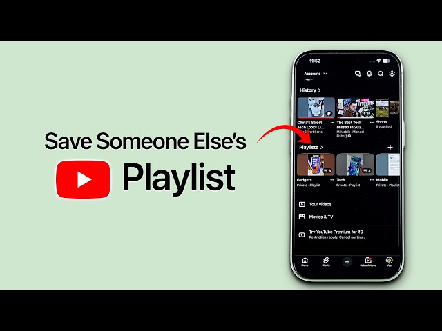 How to Save Someone Else's Playlist on YouTube?