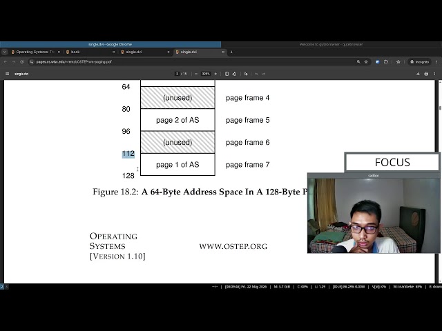 Live study: read along book "Operating Systems: Three Easy Pieces" (Part 101)