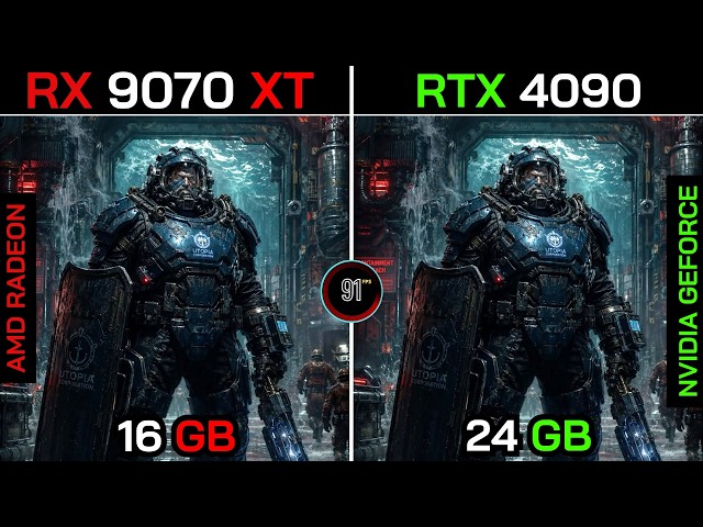 RX 9070 XT VS RTX 4090+ Ryzen™ 7 9800X3D : TEST IN 20 GAMES