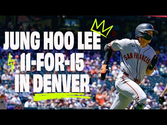 Los 11 hits de Jung Hoo Lee del fin de semana en Denver | Gigantes de San Francisco vs. Rockies d...