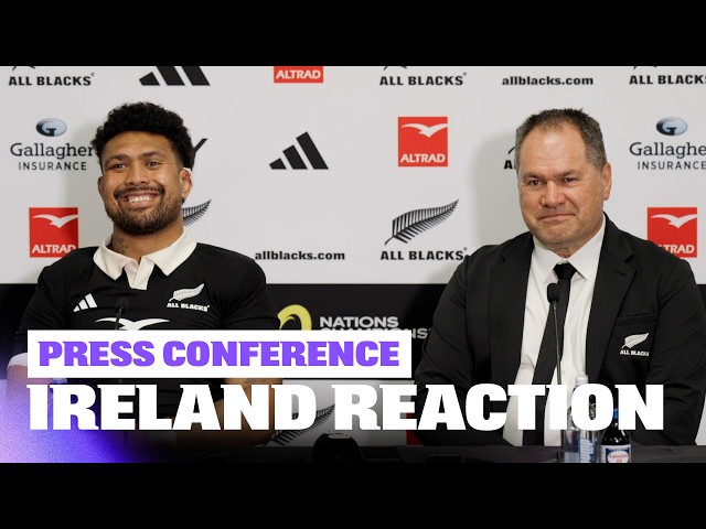 All Blacks react after Ireland Test at Eden Park | Press Conference (Auckland)