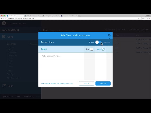 EP27 - Parse Server: Class Level Permissions