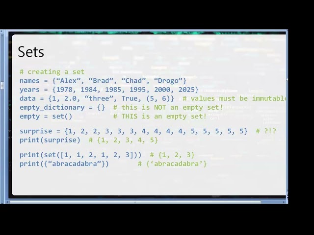 LaCiPv3week13 sets and hash tables