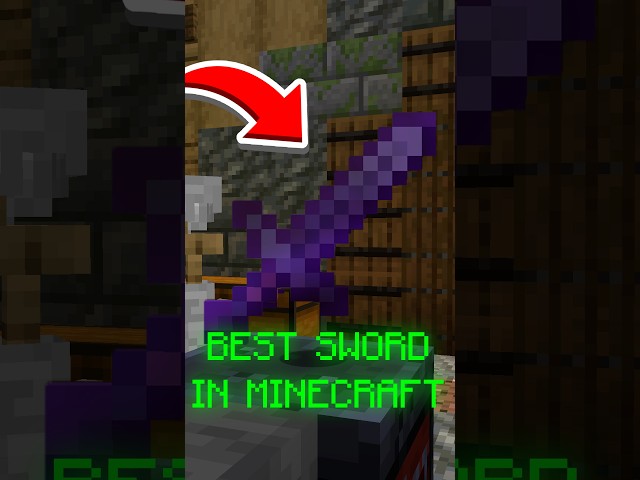 The STRONGEST SWORD in Minecraft?! #minecraft #shorts