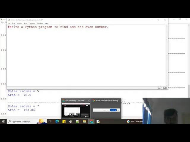 Python coding live