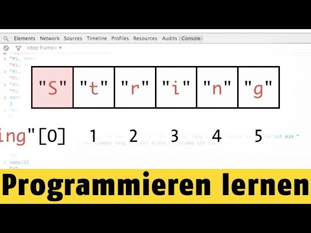 Wie verarbeitet man Strings? | Programmieren lernen mit JavaScript #8