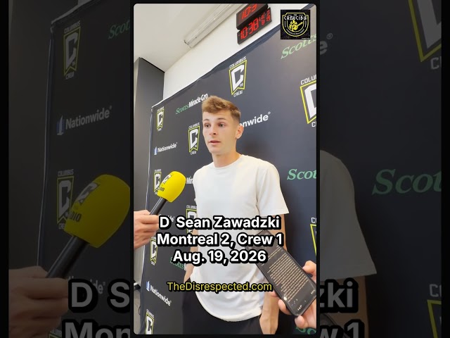 Columbus Crew captain Sean Zawadzki thanks fans for getting wet