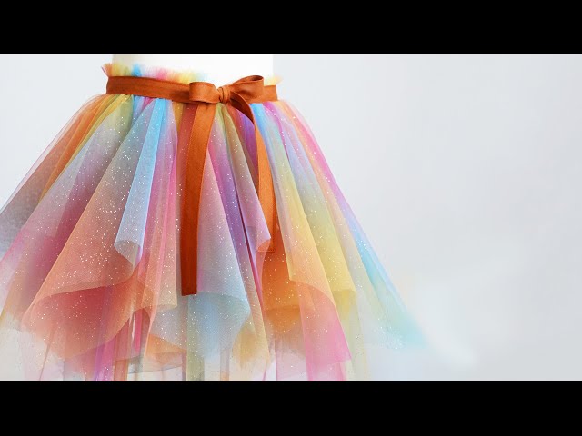 How to sew a tulle skirt (very easy tutorial !)