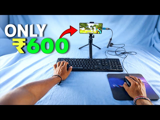 Finally i Built a Gaming PC Setup Under ₹600 😳🔥(Phone + Keyboard and Mouse)
