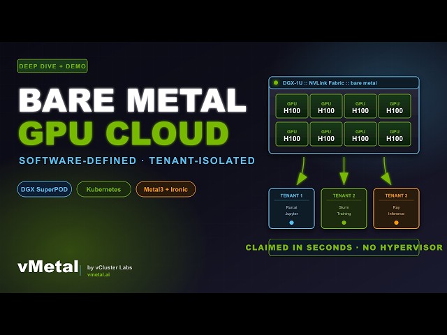 vMetal Deep Dive: Bare Metal GPU Cloud for DGX SuperPOD with Tenant Isolation