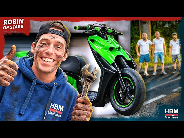 Scooter bouwen voor het NK Dragscooterracen: levensgevaarlijk snel! | Robin op Stage