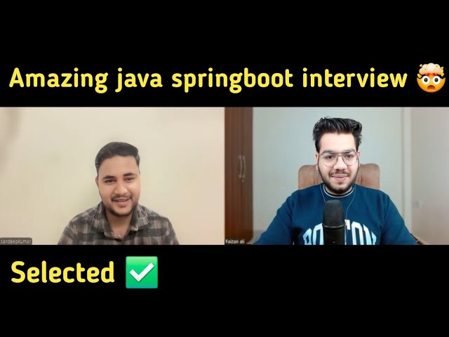 Java Spring Boot 4.8 Yrs Interview Experience