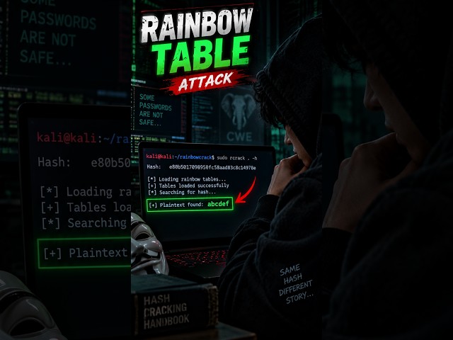 Rainbow Tables Are Scary 😳 #cybersecurity #ethicalhacking #cyberattack