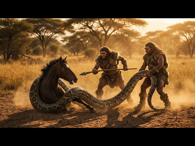 Brave Heroes Save Autistic Horse from Giant Python Coils 🔥🐴🐍