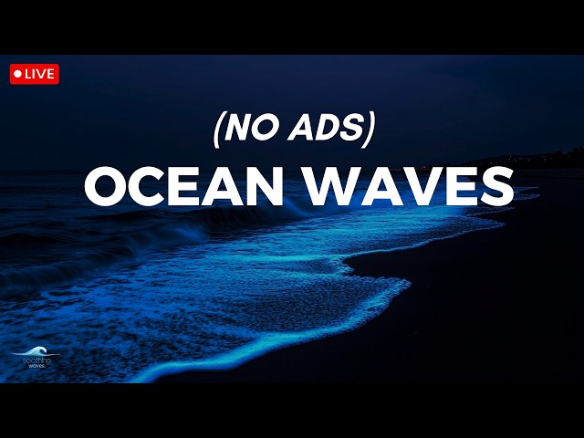🔴 Ocean Waves for Deep Sleep | Rolling Waves Sound Helps Cure Insomnia in 3 Minutes