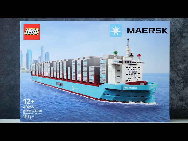 LEGO 40955 Maersk Dual Fuel Container Vessel - LEGO Speed Build Review